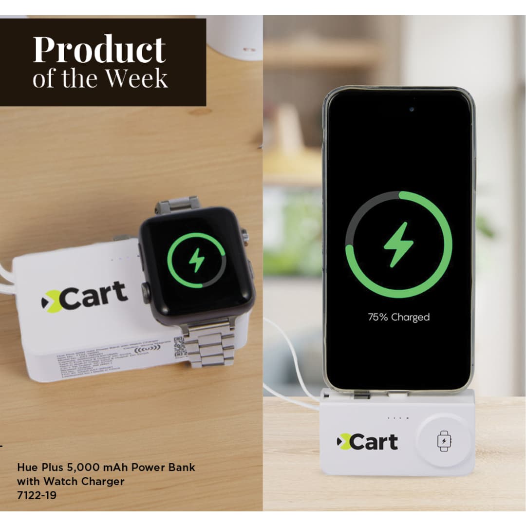 Hue Plus 5000 mAh Power Bank with Watch Charger